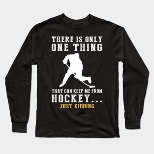 Hockey and Hilarity Unleashed - Embrace the Funny Side! Long Sleeve T-Shirt